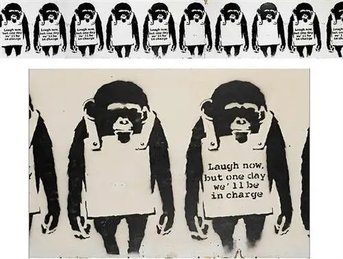 Banksy, Laugh Now (2002)