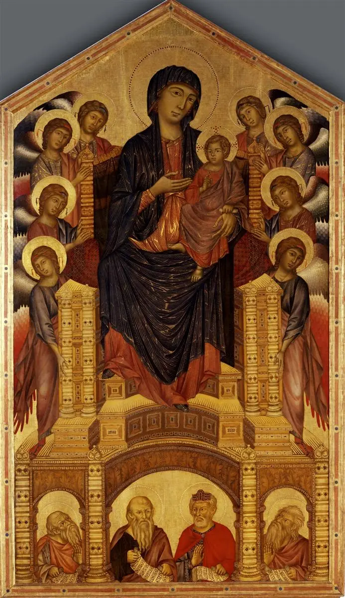 Cimabue, Tahttaki Meryem ve Çocuk (Maestà) (y. 1280–1290)