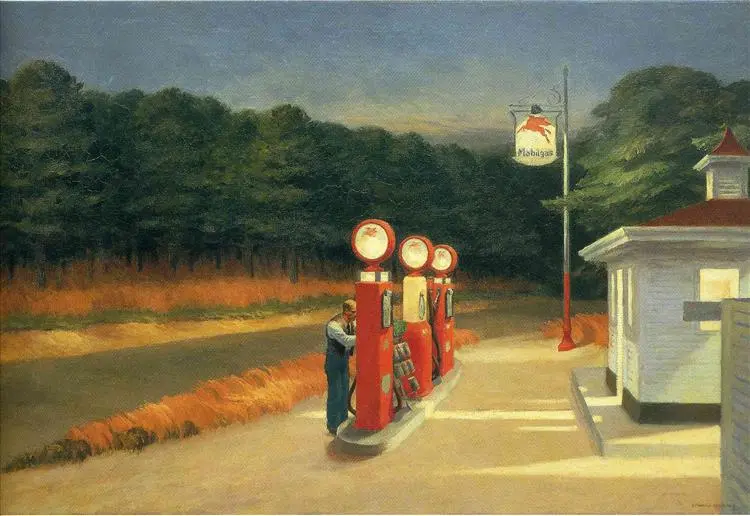 Edward Hopper, Benzin (1940)