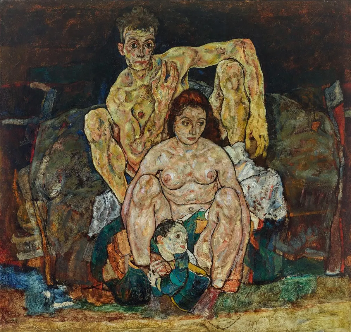 Egon Schiele, Aile (1918)