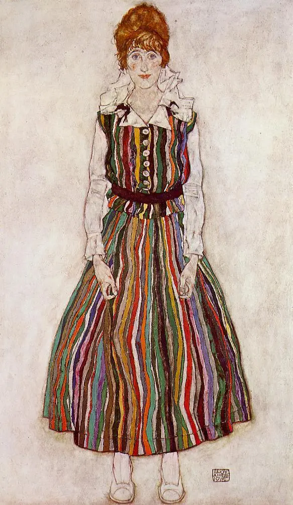Egon Schiele, Edith Schiele’nin Portresi (1915)