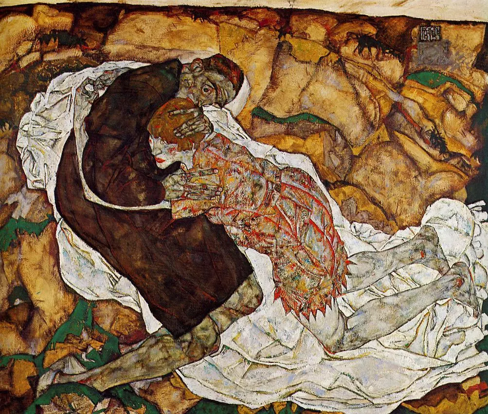 Egon Schiele, Ölüm ve Kız (1915)