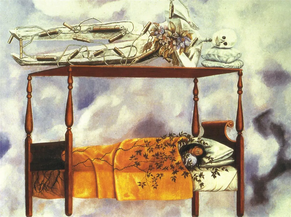 Frida Kahlo, Rüya (Yatak) (1940)