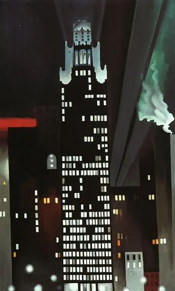Georgia O’Keeffe, Radiator Binası, Gece, New York (1927)