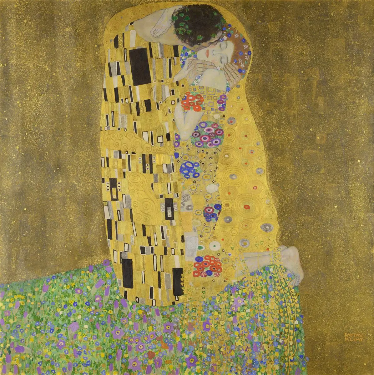 Gustav Klimt, Öpücük (1907–1908)