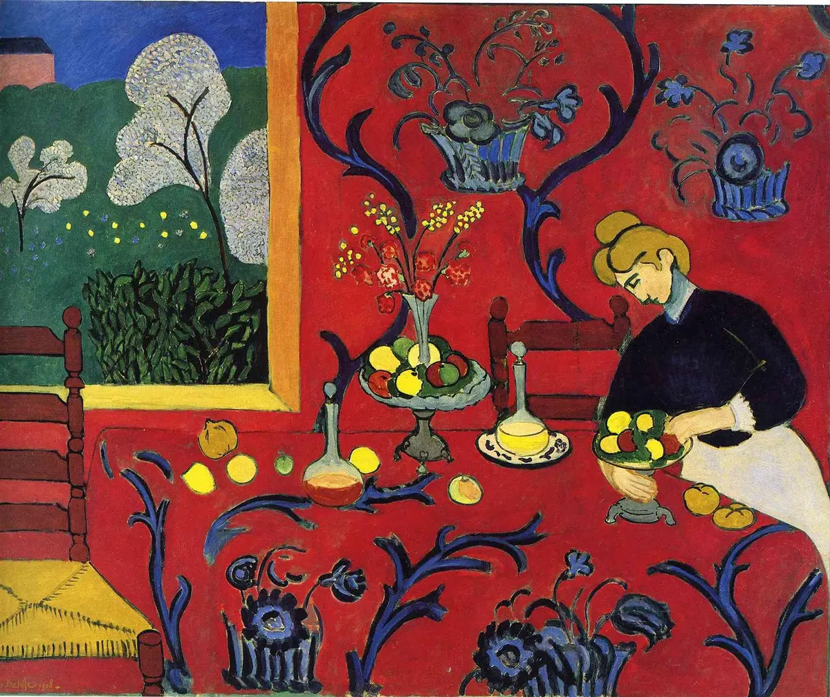 Henri Matisse, Kırmızı Uyum (Kırmızı Oda) (1908)