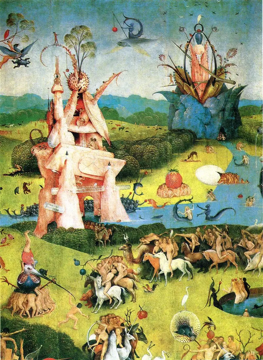 Hieronymus Bosch, Dünyevi Zevkler Bahçesi, Cehennem paneli (detay) (y. 1490–1510)