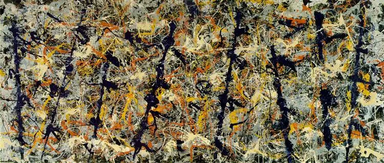 Jackson Pollock, Mavi Direkler (Number 11) (1952)