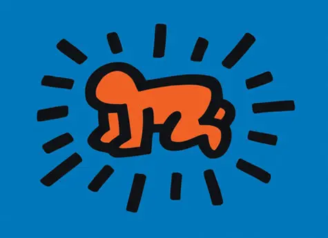 Keith Haring, Işıldayan Bebek (Radiant Baby) (1990)