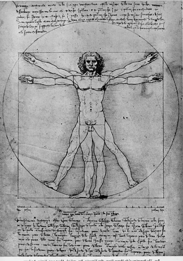 Leonardo da Vinci, Vitruvius Adamı (y. 1490)