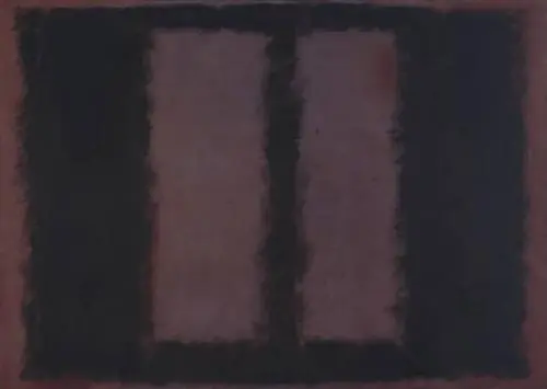Mark Rothko, Bordo Üzerine Siyah (1958)