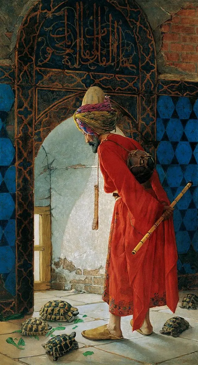 Osman Hamdi Bey, Kaplumbağa Terbiyecisi (1906)