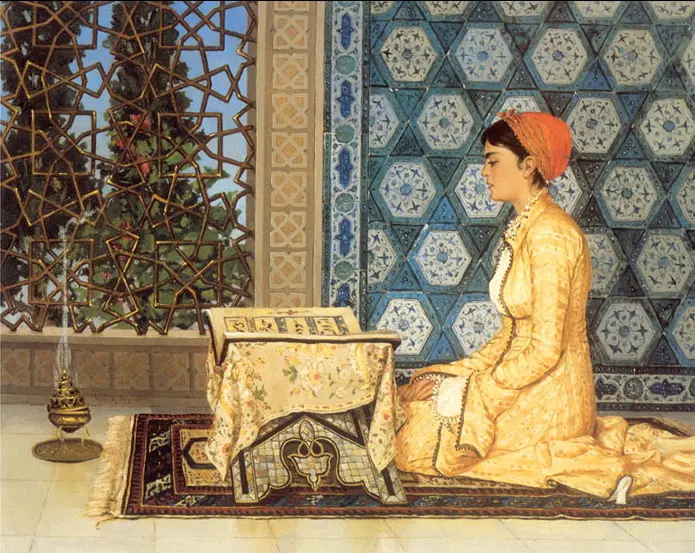 Osman Hamdi Bey, Kuran Okuyan Kız (1880)