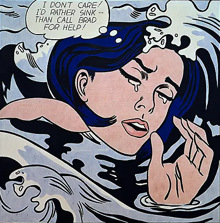 Roy Lichtenstein, Boğulan Kız (1963)
