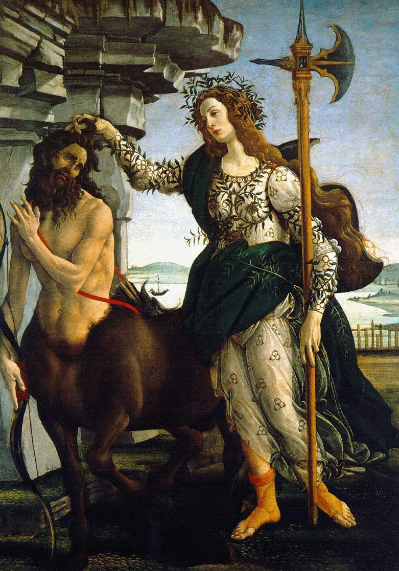Sandro Botticelli, Pallas ve Kentaur (y. 1482)