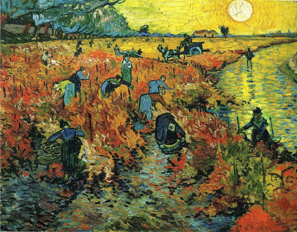 Vincent van Gogh, Arles’daki Kırmızı Bağ (1888)
