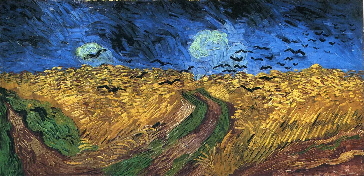 Vincent van Gogh, Kargalı Buğday Tarlası (1890)