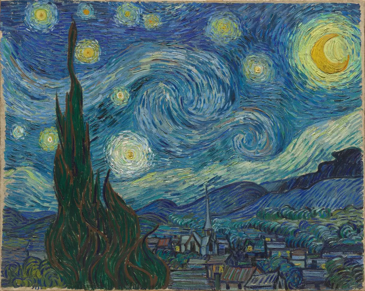 Vincent van Gogh, Yıldızlı Gece (1889)