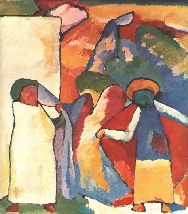 Wassily Kandinsky, Doğaçlama 6 (Afrikalı) (1909)