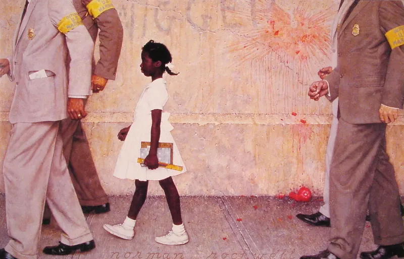 Norman Rockwell, Hepimizin Birlikte Yaşadığı Sorun (1964)